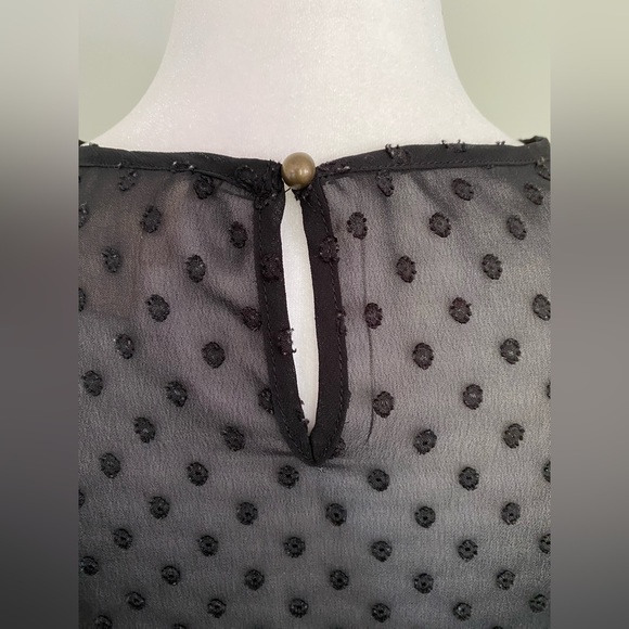 MOSSIMO Sheer Crochet Blouse - Picture 6 of 7